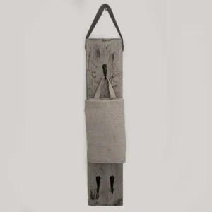 imagen de organizador de pared con una cesta